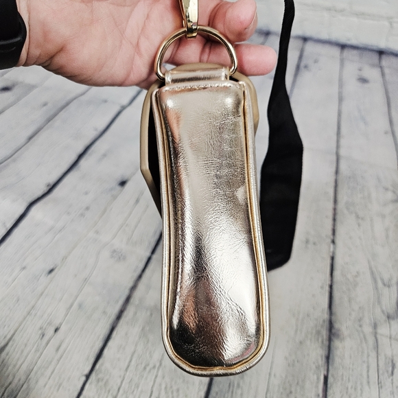 PACO RABANNE PARFUMS | metallic faux leather shoulder bag - Picture 4 of 15